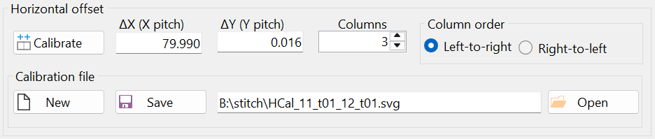Horizontal offset